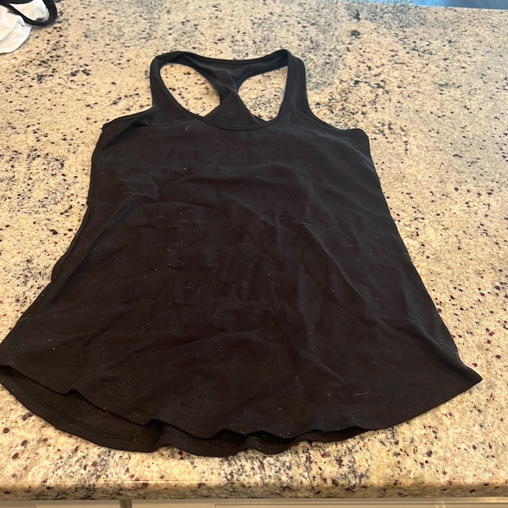 Black tank top